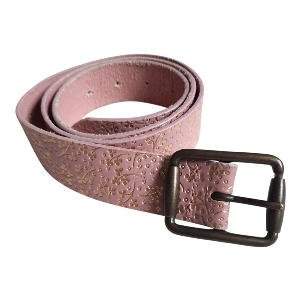 GAP Pink and Gold Genuine Leather Belt Classic Design